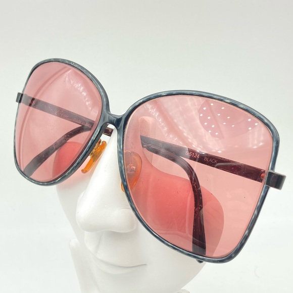 Vintage Revue Gray Oval Butterfly Sunglasses S5124 - Picture 3 of 7